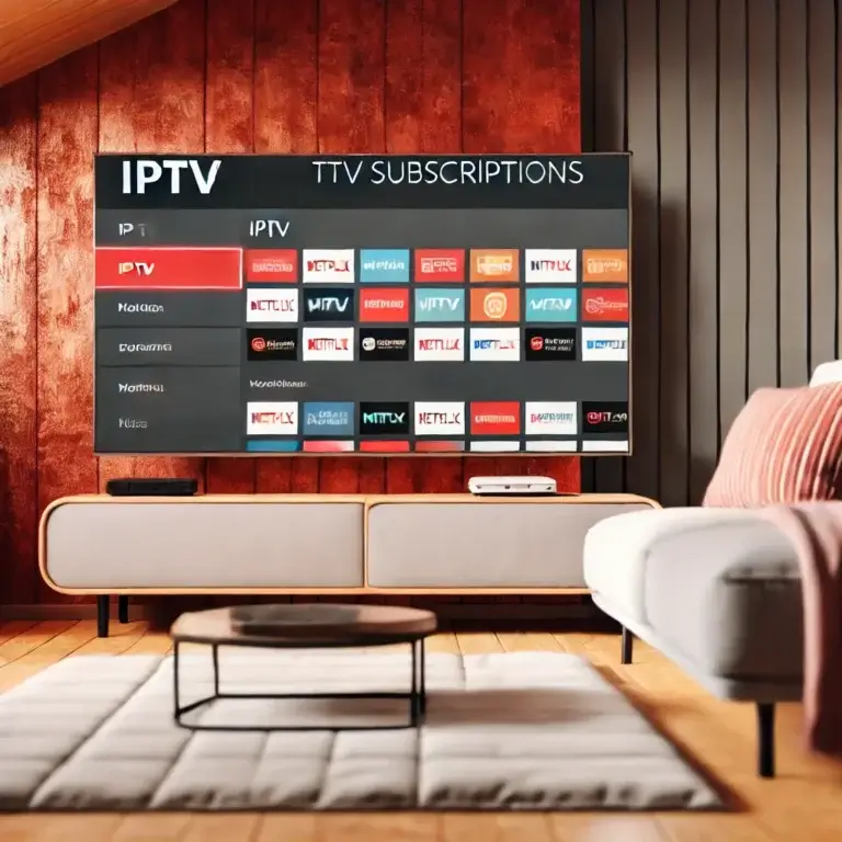 IPTV Subscription - flexible streaming options for unlimited entertainment on a smart TV.